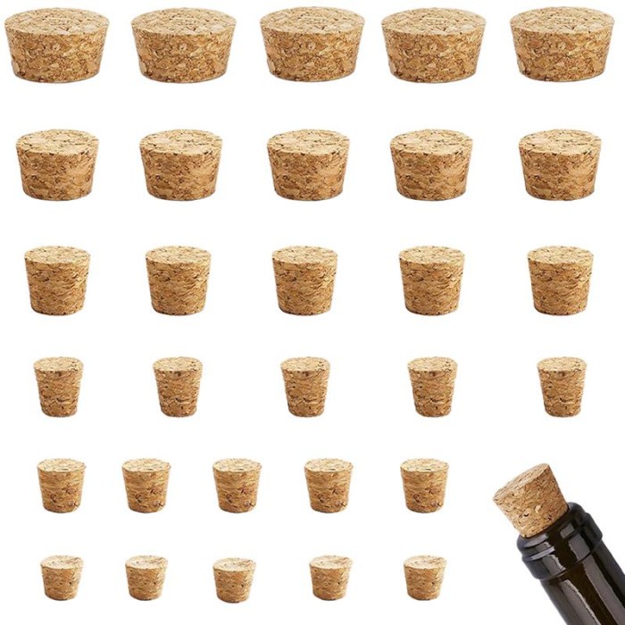 60Pcs Daily Use Bottle Stoppers Wine Corks Wine Stoppers Wine Supply Red Wine Wine Cork Oak Cork