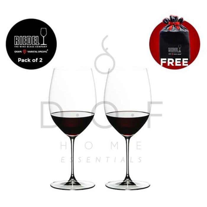 GELAS RED WINE RIEDEL VERITAS CABERNET/MERLOT PACK OF 2 PCS