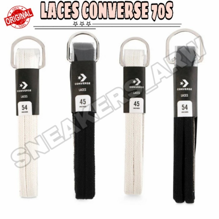 LACES CONVERSE 70S / TALI CONVERSE 70S EGRET RESMI PT MAP ORIGINAL