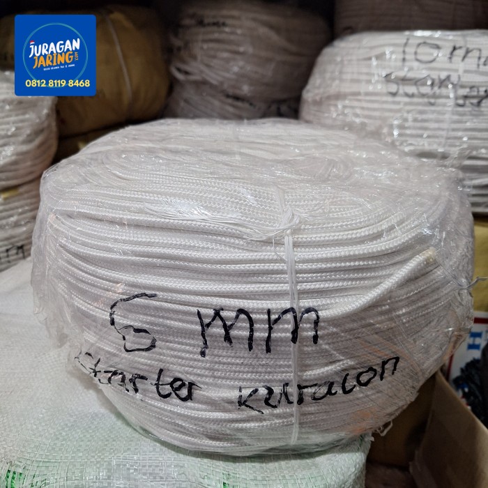 tali nilon kepang braided nylon rope 6 mm 8 mm 10 mm 12 mm 16 mm