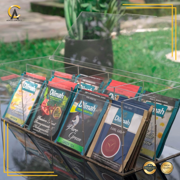 

SALE Kotak Teh Akrilik/Kotak Akrilik Serbaguna/Tea Box
