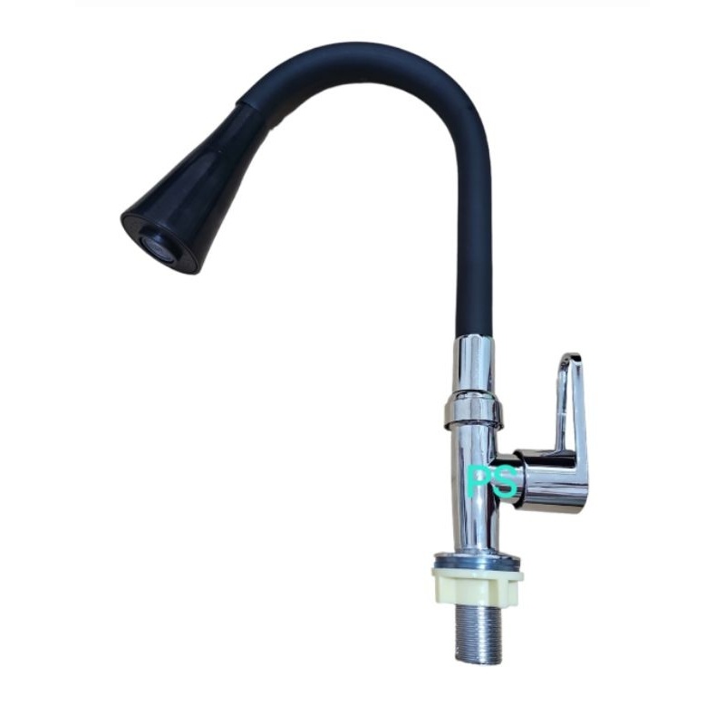 Kran Angsa Tanam Fleksibel 2in1 - Keran Sink Dapur Bak Cuci Piring - Kran Tancap Meja