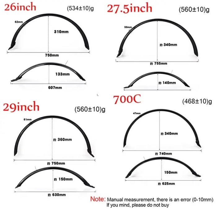 Spakbor Sepeda Gunung Fender C700 / 29 / 27.5 / 26 Mtb Plastik Taiwan #Gratisongkir
