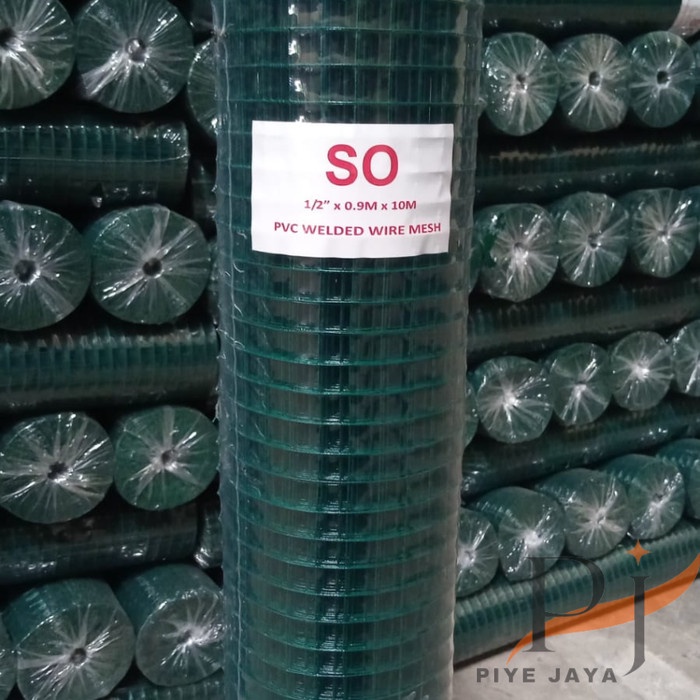 Terbaru Jaring Kawat Pagar Ram Loket PVC Hijau Kurungan Kandang Ayam 1 Roll Berkualitas