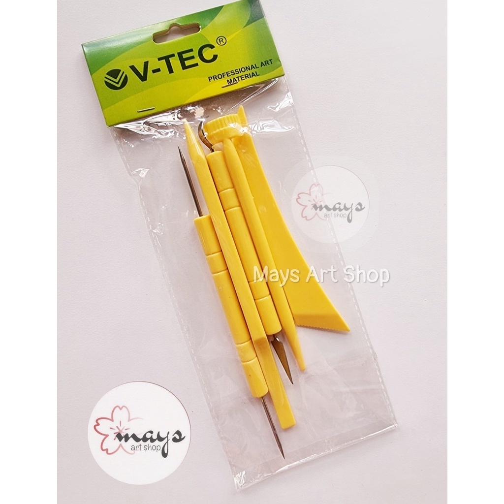 

Clay Knife Plastik V-Tec VT-23 / Vtec Alat Ukir Pahat Clay Tools Modelling Clay Tanah Liat Pottery