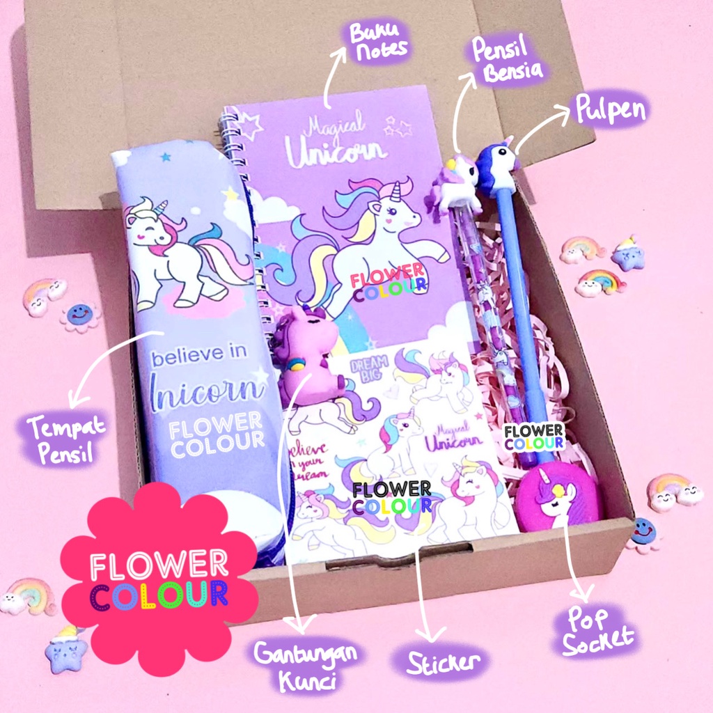 

Paket Alat Tulis Unicorn / Paket Box Unicorn