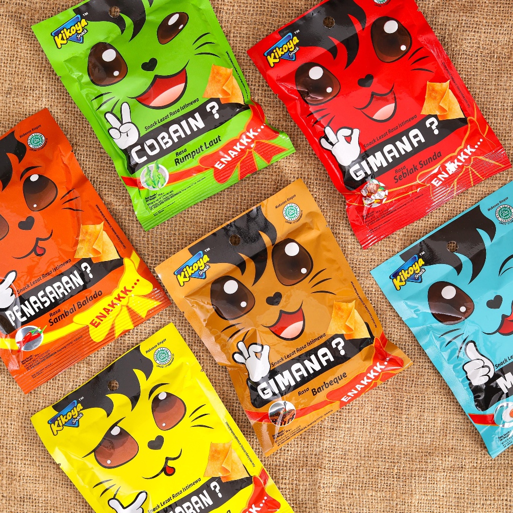 

PAKET KIKOYA 30PCS ANEKA RASA Rendah lemak Rendah gula makanan ringan cemilan Snacks Food Snack WE!