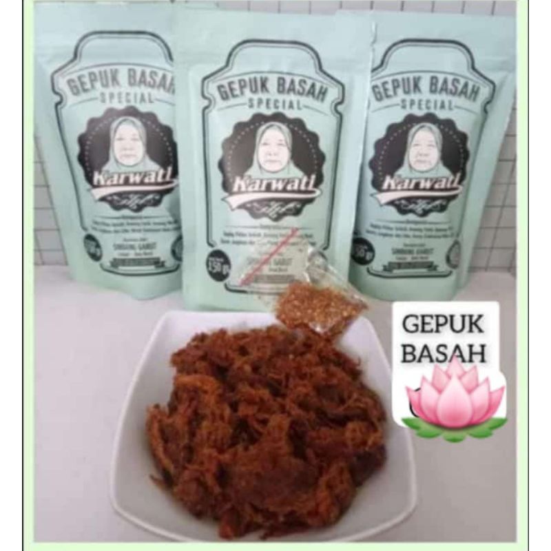 

gepuk basah karwati original-gepuk basah khas cianjur -enak WE!