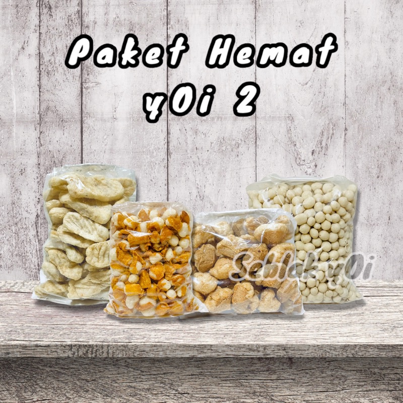 

Yoi Hemat 2 (tahu segitiga-Lidah 25pcs/Pilus-Siomay 250gr) WE!