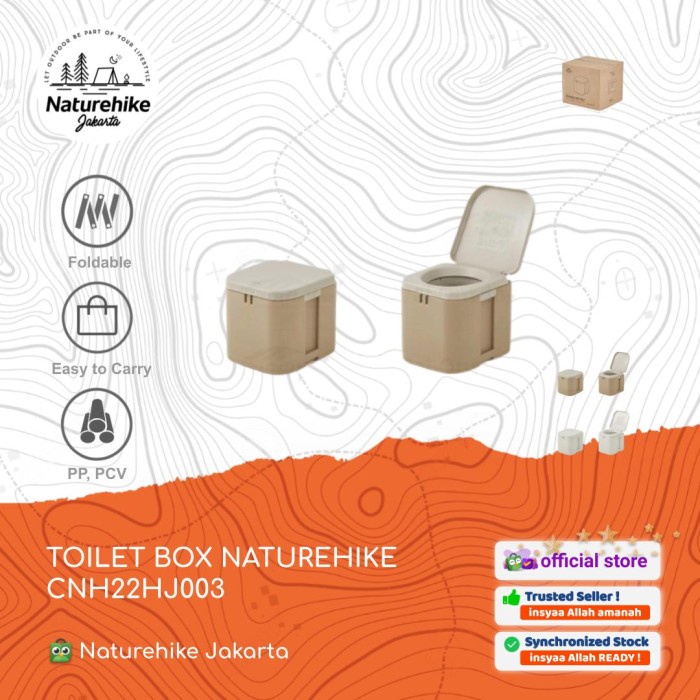 TERBARU TOILET BOX MOBILE / PORTABLE CAMPING OUTDOOR NATUREHIKE CNH22HJ003
