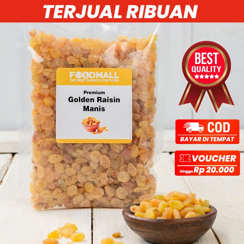 

Golden Raisin Simin Manis Organik / Kismis Emas 250 Gram WE!