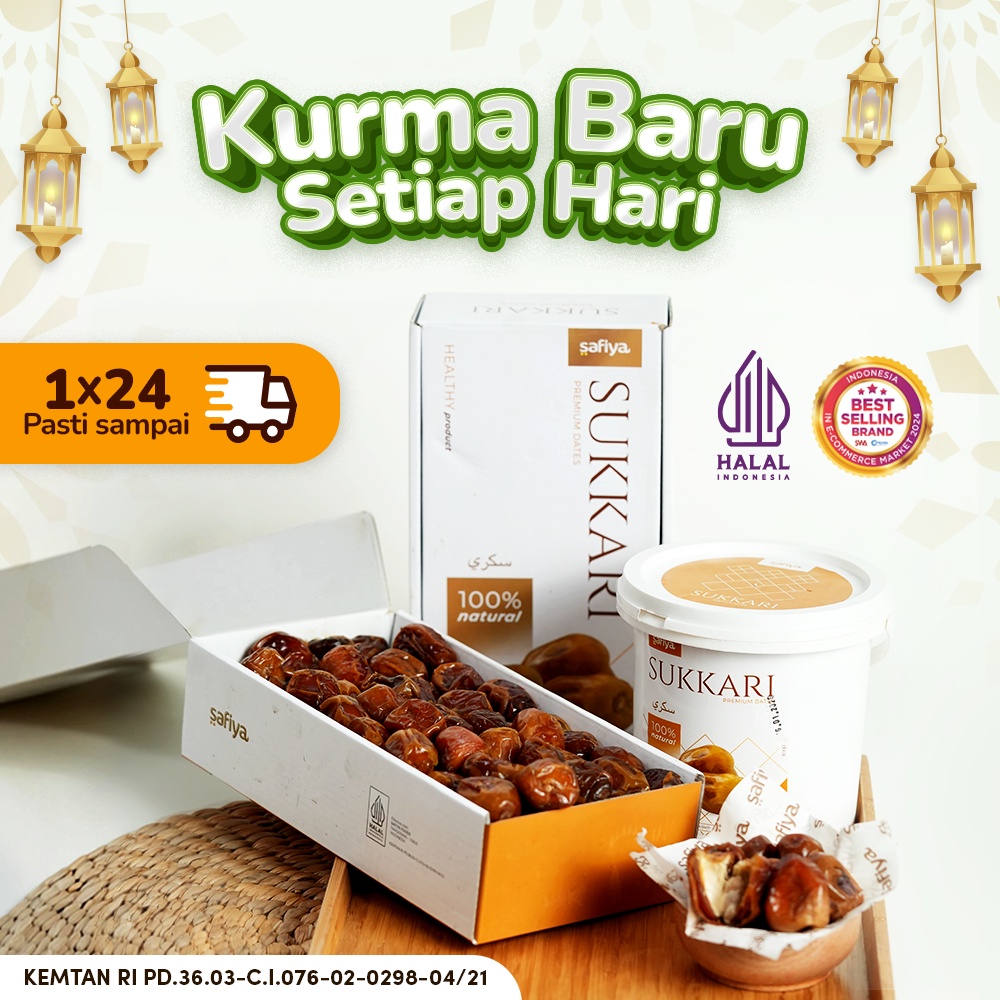 

FRESH Kurma Sukari Safiya 1 Kg Manis Lembut Premium WE!