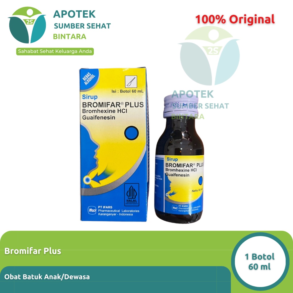 Bromifar Plus Tablet/Sirup - Obat Batuk Anak dan Dewasa