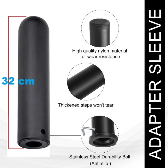 Barbel Bar Adapter Sleeve Angkat Besi Post Sleeve Gym