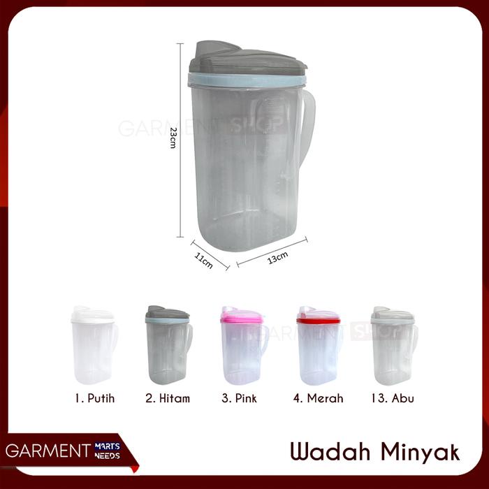 WADAH MINYAK GORENG 2 LITER BOTOL TEMPAT PENYIMPANAN SUSU TEKO PLASTIK SERBAGUNA OIL POT SERBAGUNA