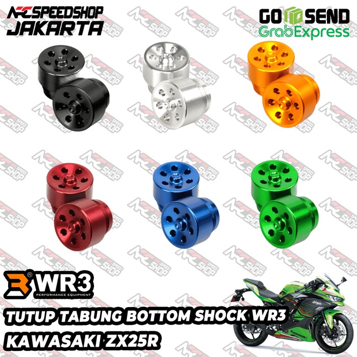 Tutup Tabung Bottom Shock / Bottom Shock Cap WR3 Kawasaki ZX25R ZX-25R ZX 25 R RR