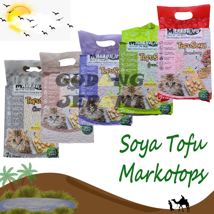 

Promo Pasir Kucing Markotop Tofu Soya / Pasir Kedelai Markotop 7L Tbk