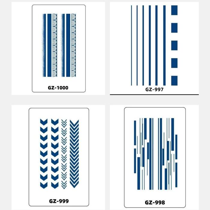 Tato Temporer Garis Tattoo Dybala Kode Gz 1000 Temporary Kering