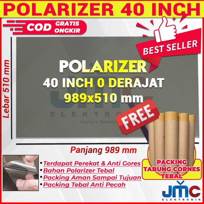 JTTOP" POLARIS POLARIZER 40 INCH 0 DERAJAT 902X513MM