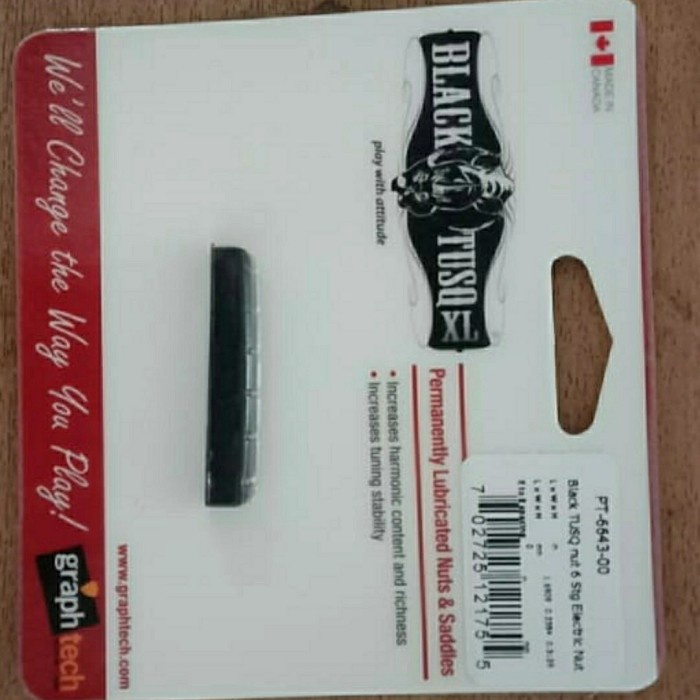 GRAPHTECH PT-6643-00 BLACK TUSQ XL NUT UNTUK GITAR PRS DAN IBANEZ