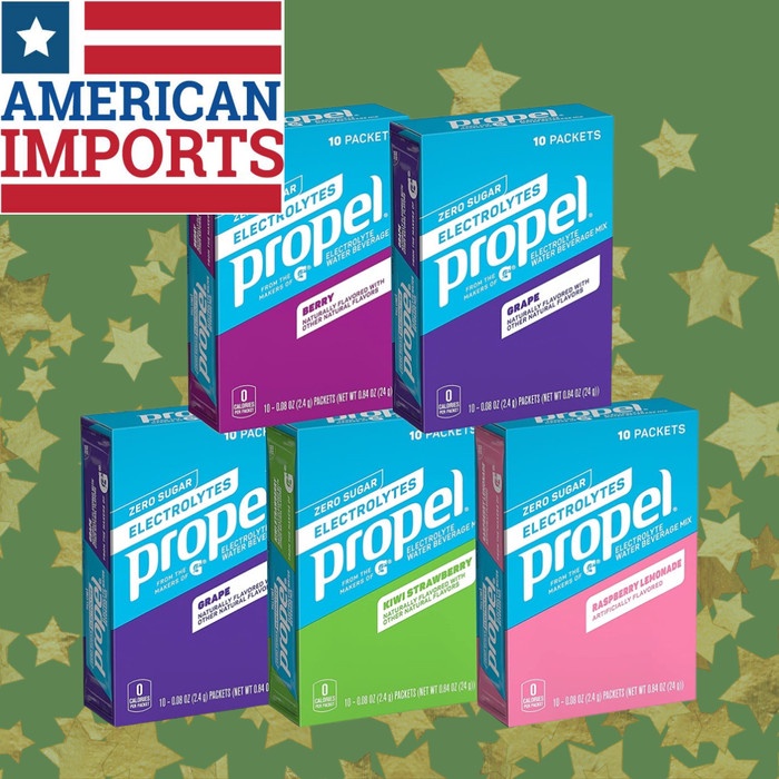 

10 Sachets Gatorade Propel Zero Sugar Electrolyte Powder - [Ori Usa]