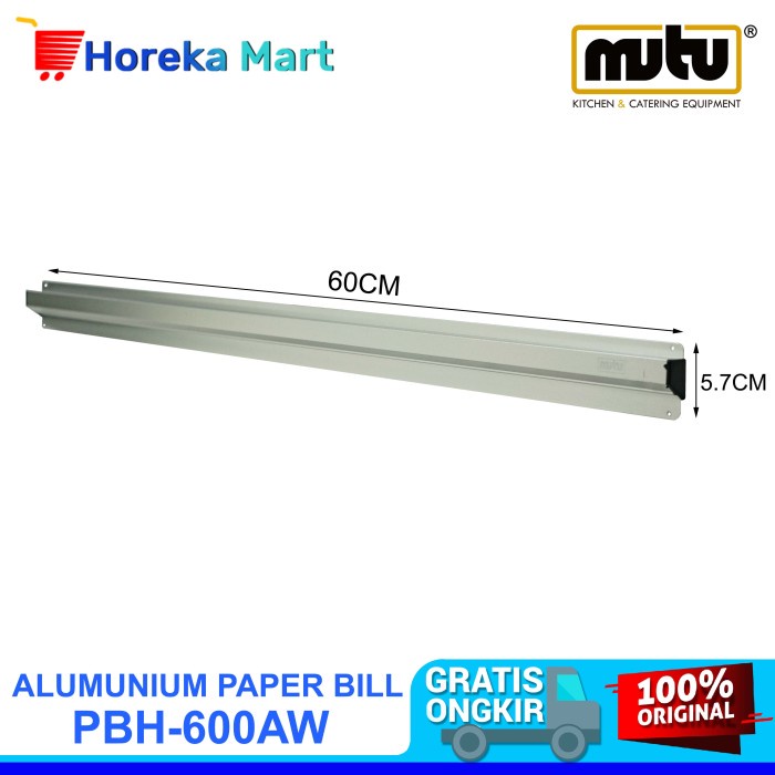 

PAPER BILL ALUMUNIUM PANJANG 60CM PBH-600AW MUTU