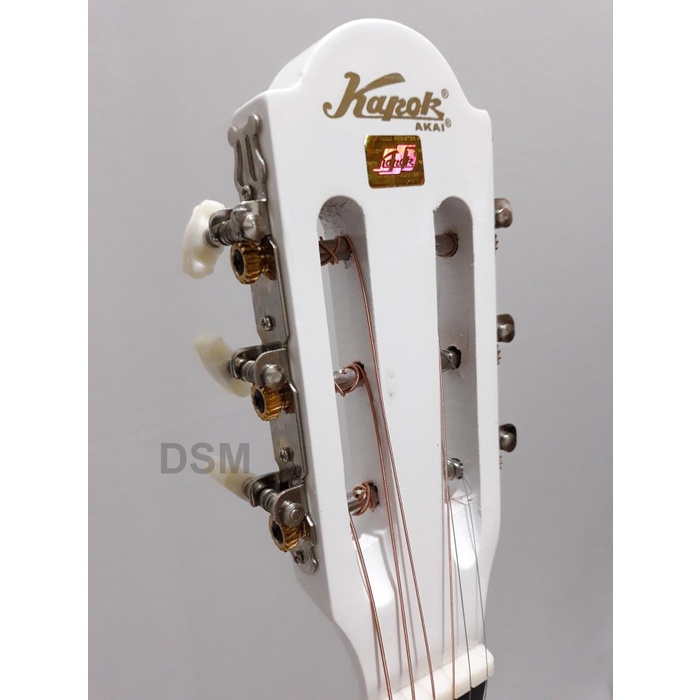 GITAR AKUSTIK KAPOK PUTIH LIS HITAM MG 0104 ORI