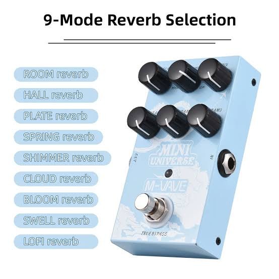 MVAVE M-VAVE MINI UNIVERSE MULTI REVERB SPRING HALL SHIMMER CLOUD