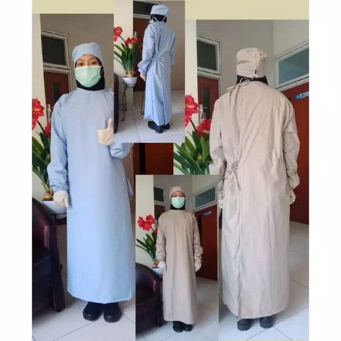 Ready jubah operasi/seragam operasi/baju operasi/surgical gown