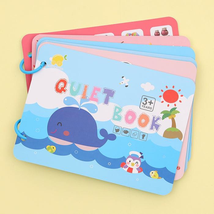 Promo Terbatas Mainan Edukasi Montessori Quite Busy Book / Buku Aktivitas Anak 1 2 3 Tahun Aman