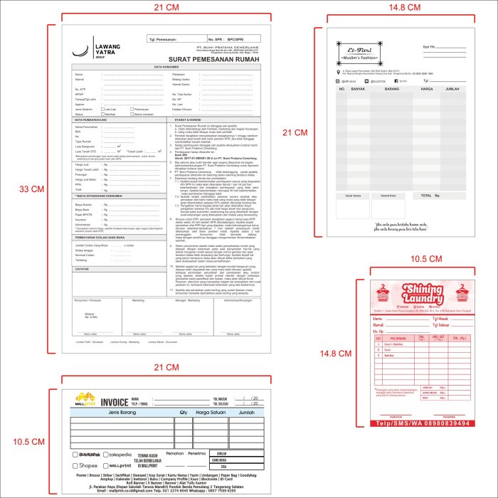 

TERBARU! Cetak Custom Nota Kwitansi Invoice Surat Jalan 1 Rangkap