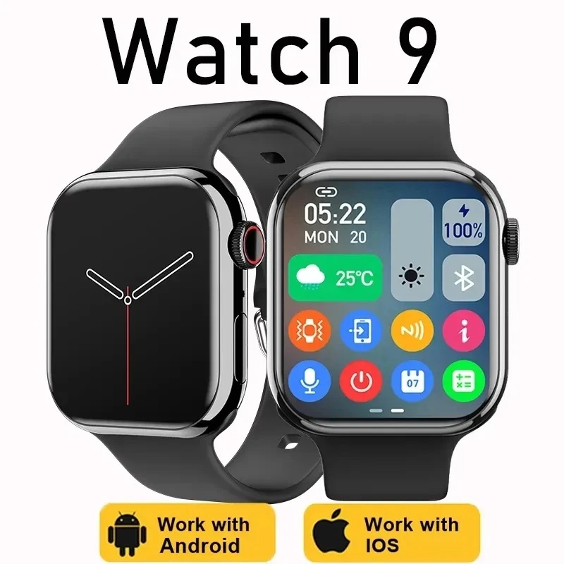 Smart Watch Men Women IW9 2024  2.05" HD Screen Bluetooth call Series 9 500+ DIY Dial Men Smartwatch