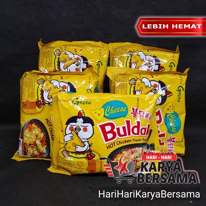 Promo Terbatas Samyang Green Buldak Hot Chicken Flavor Ramen Cheese Pack 5'S X 140Gr Aman