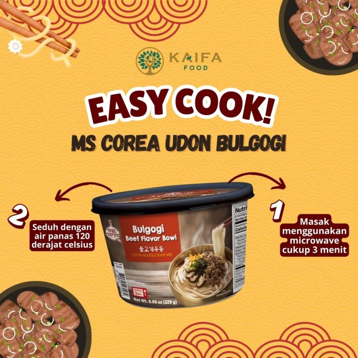 

Promo Terbatas Beef Bulgogi Udon Ms.Corea - Udon Rasa Bulgogi Khas Korea Aman