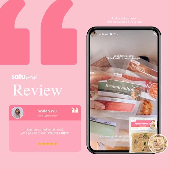 

Sale Terbatas Frozen Food Satu Porsi Creamy Miso Udon Aman