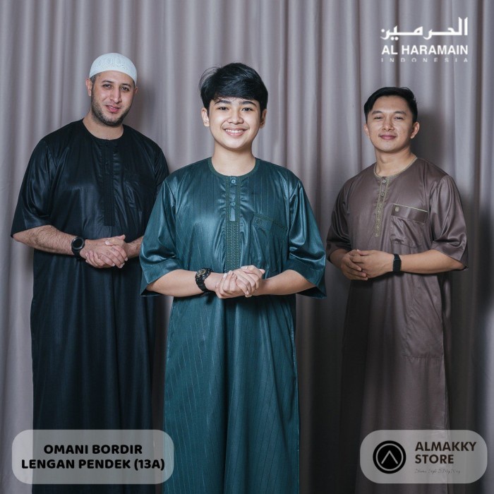 AL HARAMAIN OMANI LENGAN PENDEK (13A) - Jubah Gamis Alharamain IKAF