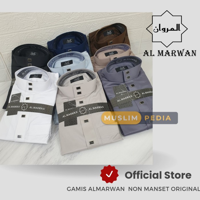GAMIS/JUBAH AL HARAMAIN ALMARWAN NON MANSET KANCING KOTAK/ HAROMAIN