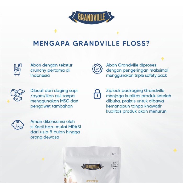 

[dch] - Grandville Abon Sapi, Ayam & Ikan Crunchy Trio Mix Pack