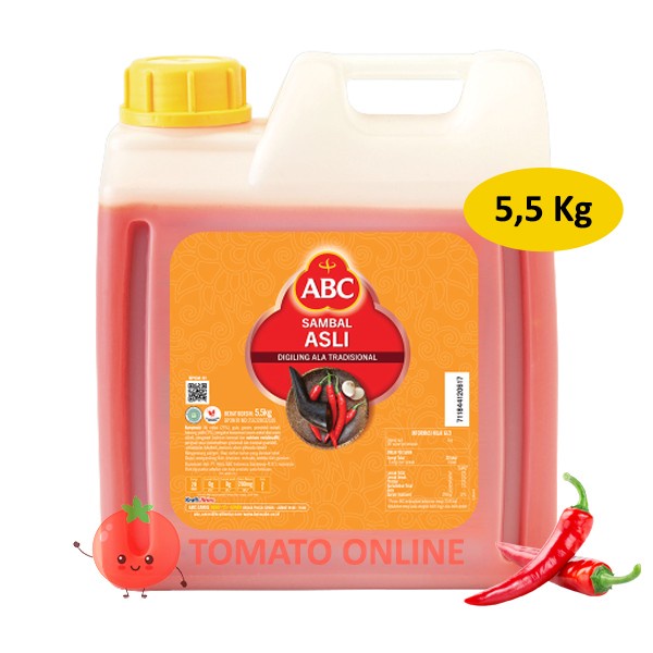 

BARANG TERLARIS Saus Sauce Sambal ABC Jerigen Dirigen Galon 5.7 kg / 5.7kg