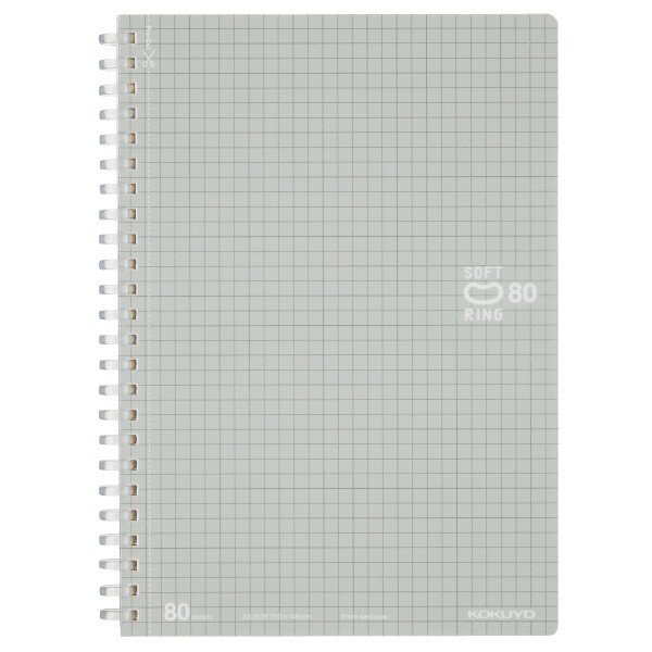 

BARANG TERLARIS Soft ring Notebook 5mm Section Cutoff 80Sheets - size A5 S-SV338S-C