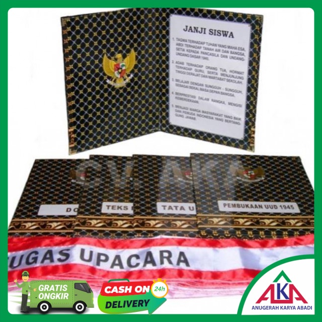 

BARANG TERLARIS Map Perlengkapan Upacara BATIK (Paket isi 5 Map & 10 Slempang)