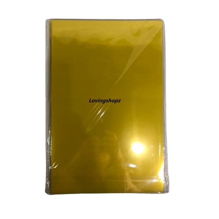 

BARANG TERLARIS Plastik Mika A4 Warna untuk Cover Buku/Kliping dan Laporan Keuangan - 100 Lembar -