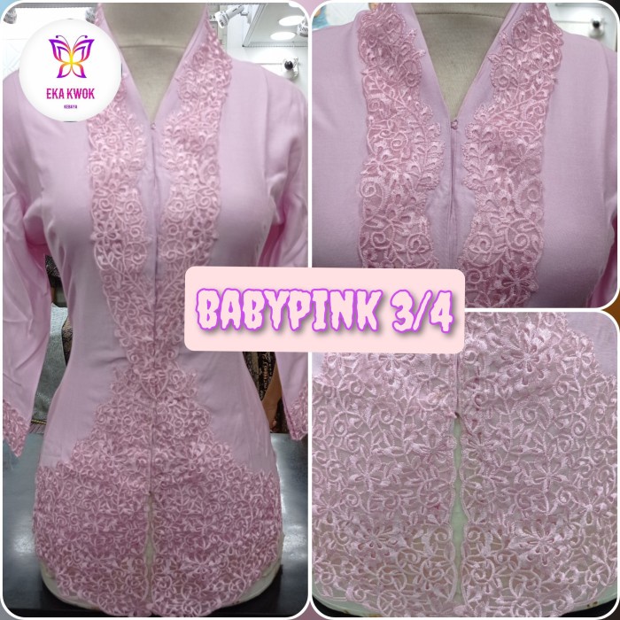 KEBAYA ENCIM KECE/BABY PINK/PINK MUDA