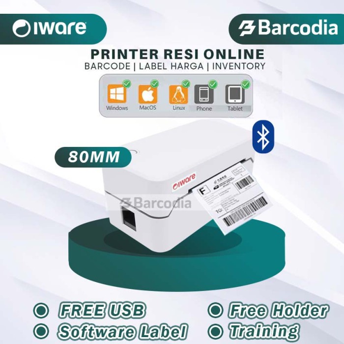 Ready PRINTER BARCODE LABEL ALAMAT TANPA TINTA - CETAK ALAMAT TOKO ONLINE