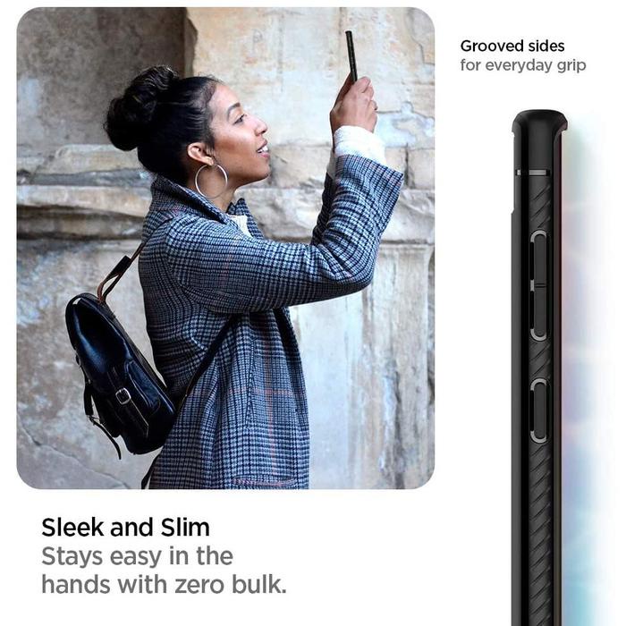 Case For Galaxy Note 10 / Lite / 10 Plus Spigen Rugged Armor Carbon Casing Ready