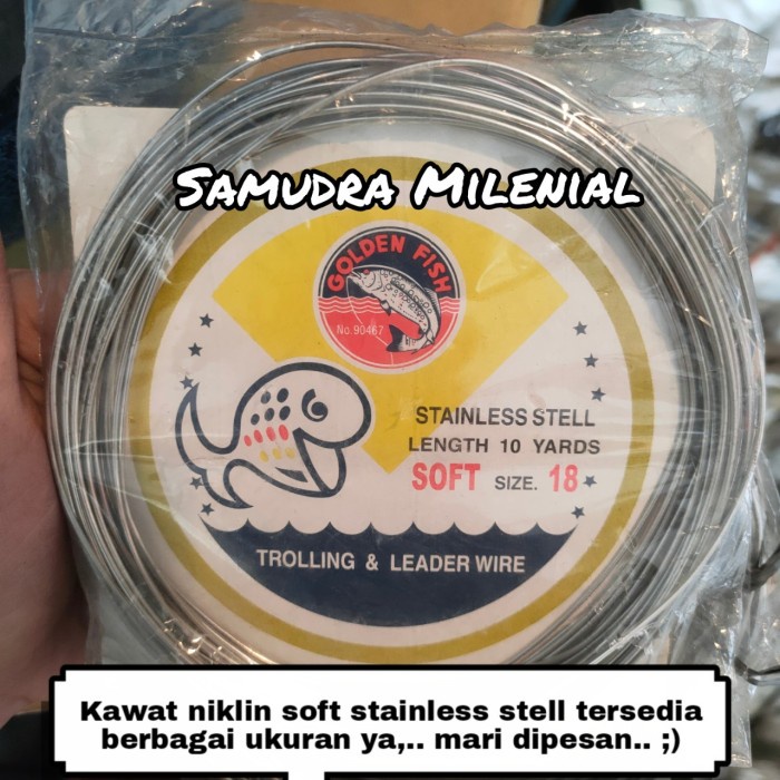 Kawat Neklin / Neckline Soft Golden Fish No 18 / 22 / 24 / 26 / 28