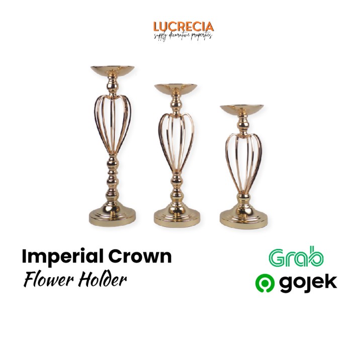 New- Imperial Crown Vase Flower Holder