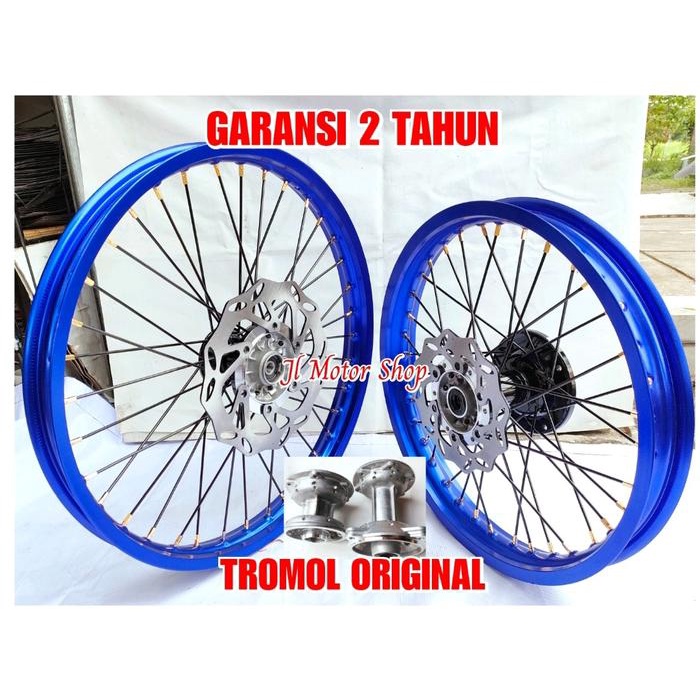 PAKETAN WheelSet VELG KLX CRF WR 16 19 18 21 Set - VELG TRAIL TROMOL JARI2 KLX150 CRF150 WR155