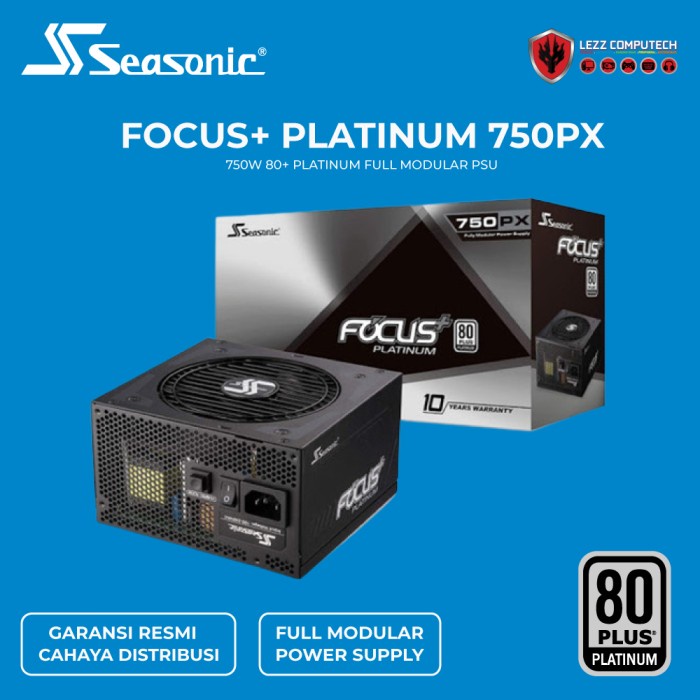 Ready Seasonic Focus Plus Platinum 750PX - 750W 80+ Platinum Full Modular
