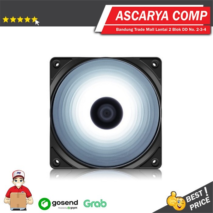 Ready Deepcool RF 120 WHITE 12CM LED FAN / RF120 WHITE